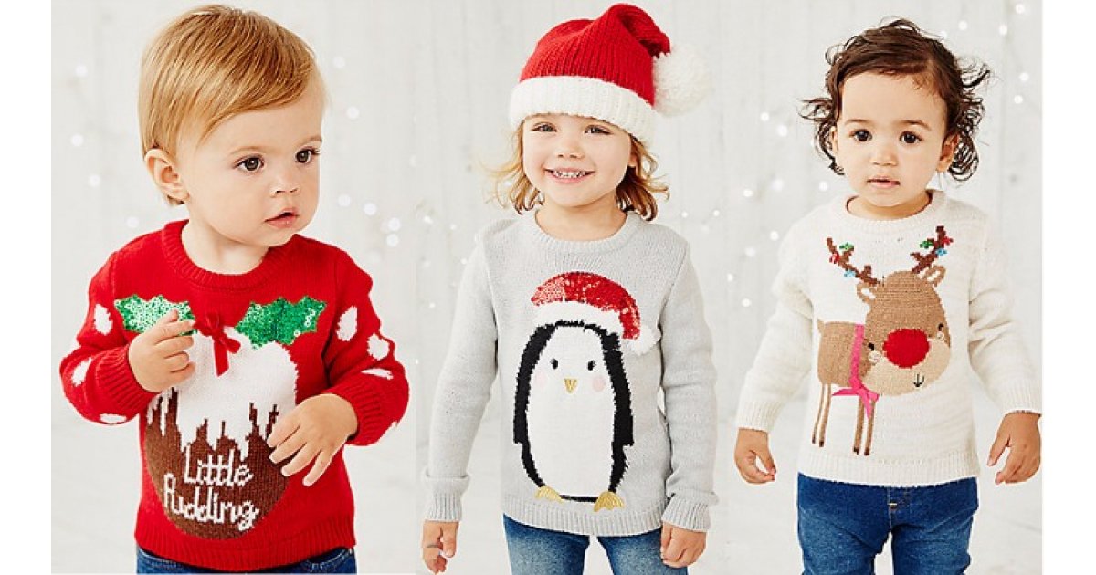 Musical & Light Up Christmas Jumpers Now Available Mothercare