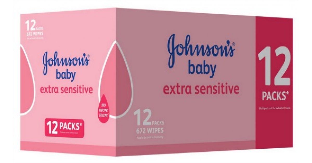 johnson's baby wipes 12 pack tesco