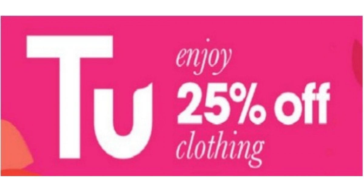 NOW ON 25 Off TU Clothing Sainsbury's