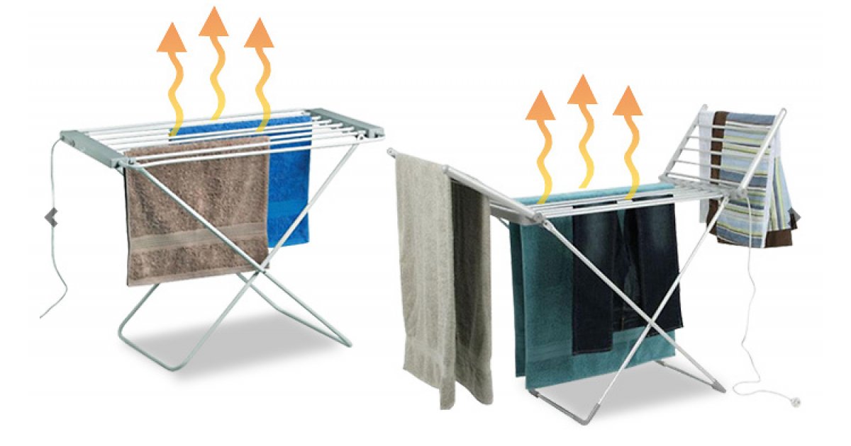 Heated Electric Clothes Airer From £19.99 GoGroopie
