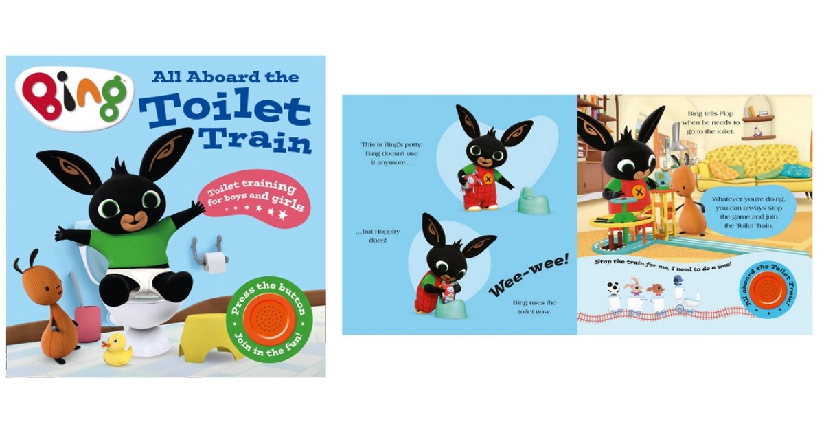Bing Bunny All Aboard The Toilet Train Noisy Book Just £2.74 (was £6.99 ...