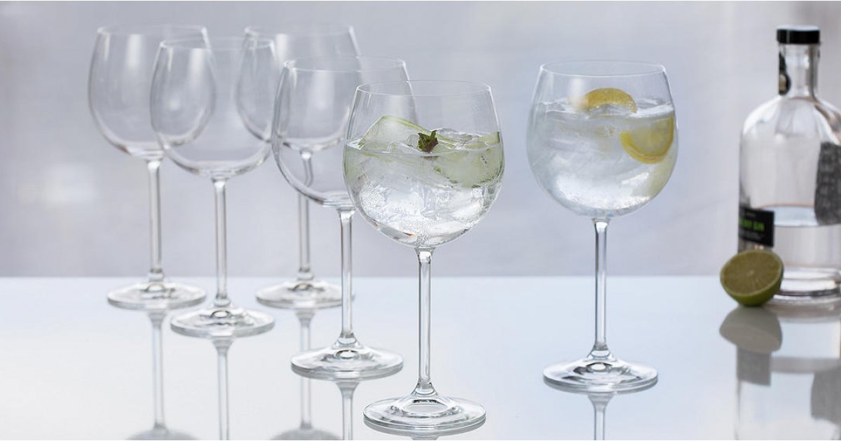 6 x Dartington Crystal Gin Glasses From £15 (was £42) John Lewis