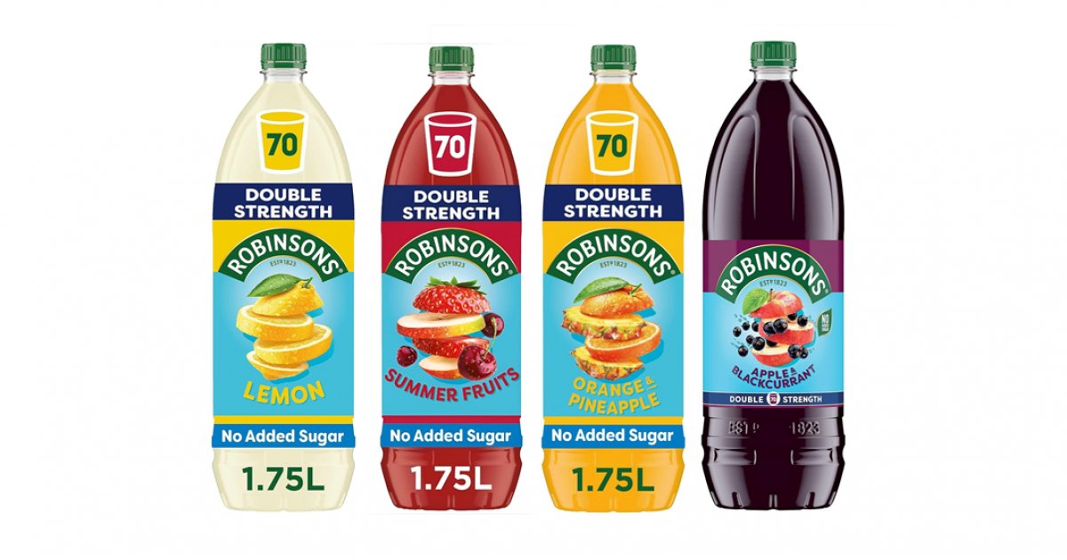 Robinsons Double Strength No Added Sugar Squash 1.75L from £1.78 @ Amazon