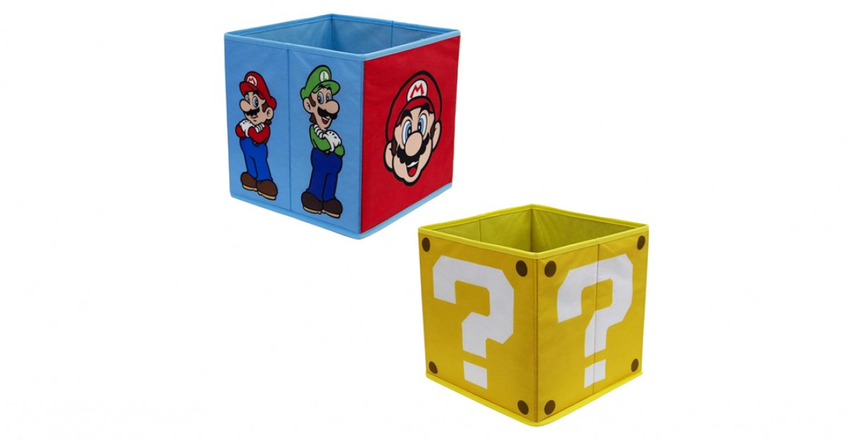 Nintendo Super Mario Storage Boxes 2 Pack £7 @ Amazon