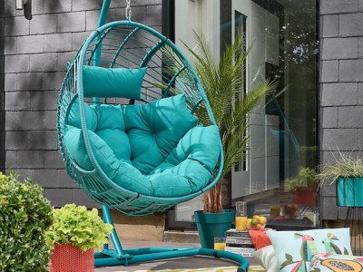 Elements Peacock Hanging Egg Chair £149