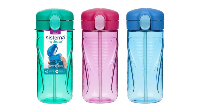 Sistema Hydrate Quick Flip Water Bottle 520 ml £4.50 @ Amazon