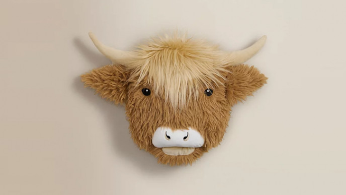 Brown Highland Cow-Shaped Cushion £12 @ George at Asda