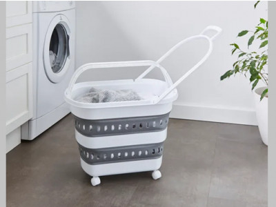 Collapsible Wheeled Laundry Baskets