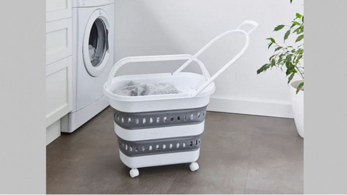 Collapsible Laundry Baskets with Wheels & Handles £14 @ Dunelm