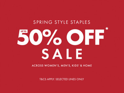 Up To 50% Off Spring Sale @ Matalan