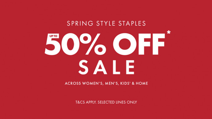 Up To 50% Off Spring Sale @ Matalan