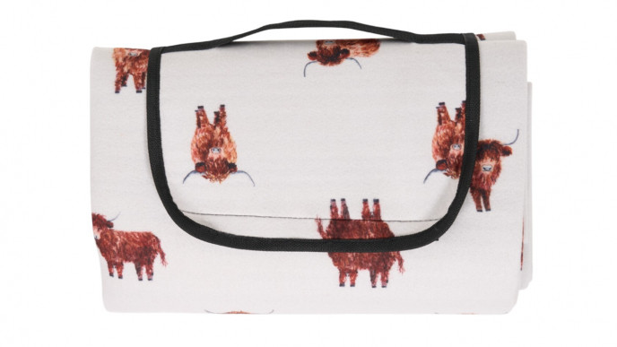 Highland Cow Picnic Blanket £7.99 @ The Range