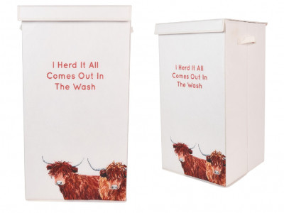 Highland Cow Folding Laundry Hamper £5.99