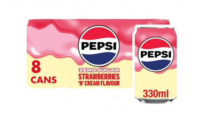 Pepsi Zero Sugar Strawberries & Cream, 8 x 330ml Cans £2.92 @ Amazon