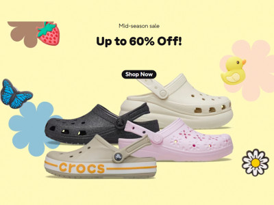 Up To 60% Off Mid-Season Sale @ Crocs