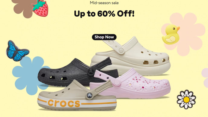 Up To 60% Off Mid-Season Sale @ Crocs
