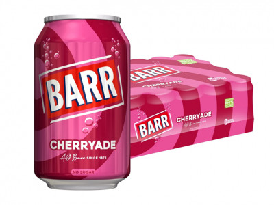 BARR Cherryade No Sugar 24 Cans £5.35
