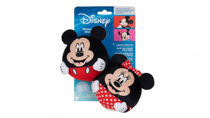 Disney Mickey Mouse and Minnie Mouse Plush Dog Toy 2-Pack £3.60 @ Amazon