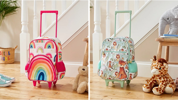 Safari or Rainbow Backpack Soft Shell Suitcase £20 @ Dunelm