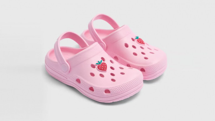Kids' Pink Strawberry Clogs from £4 with code @ Matalan