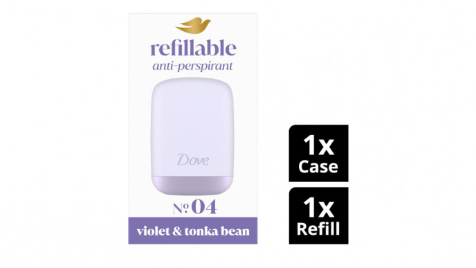 78% off Dove No. 4 Violet & Tonka Bean Refillable Anti-Perspirant Starter Kit £4.67 @ Amazon