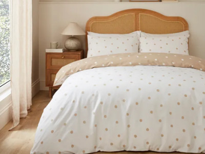 Reversible Polka Dot Duvet Set now from £7