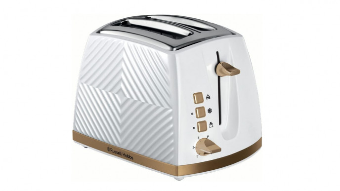 Russell Hobbs Groove 2 Slice Toaster White & Gold £14.99 @ Amazon