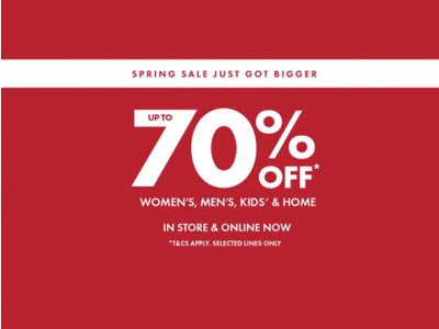Up To 70% Off Spring Sale @ Matalan