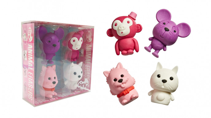 Tinc Eraser Pack Animal Collection Pack of 4 £1 @ Amazon