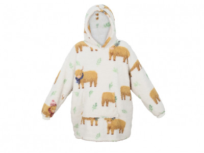 Highland Cow Sherpa Hoodie £10.99
