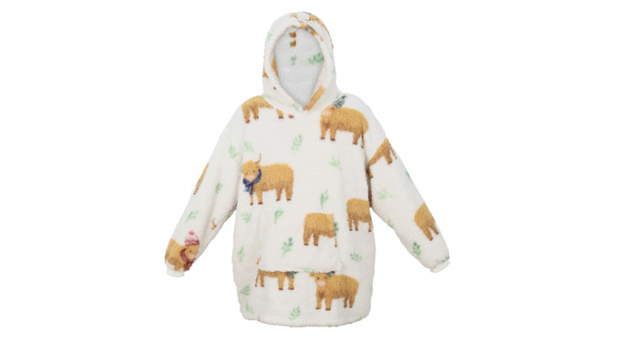 Highland Cow Sherpa Hoodie £10.99 @ Wilko