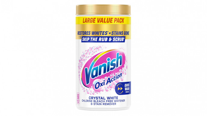 Vanish Crystal White Stain Remover Powder, 1.41kg £6.58 @ Amazon