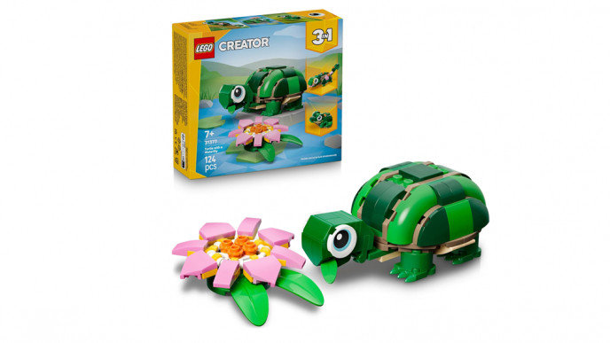 LEGO Creator 3in1 Turtle with a Water Lily Flower 31377 £6.79 @ Amazon