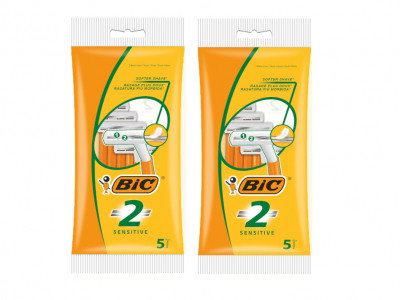 Pack of 5 BIC 2 Twin Blade Razors 90p