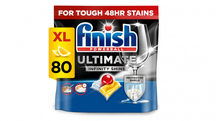 Finish Dishwasher Tablet, Ultimate Infinity Shine, 80 Tablets, Lemon Sparkle £6.30 @ Amazon