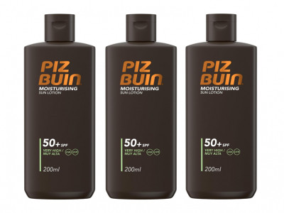 Piz Buin Sun Lotion SPF 50+ 3 for £12.73