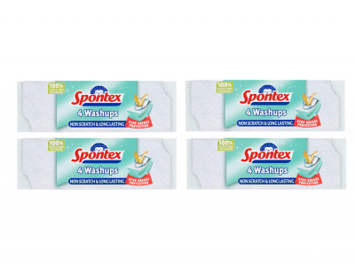 Spontex 4 Washups 4 Packs for £2.28