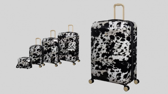 IT Luggage Sheen Cow Print Hard Suitcase from £19.60 @ Matalan