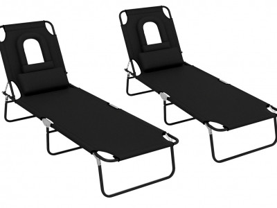 2 x Reclining Sun Loungers £38.39 delivered
