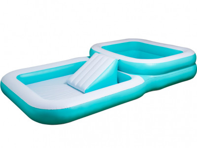 50% off Inflatable Double Pool with Slide