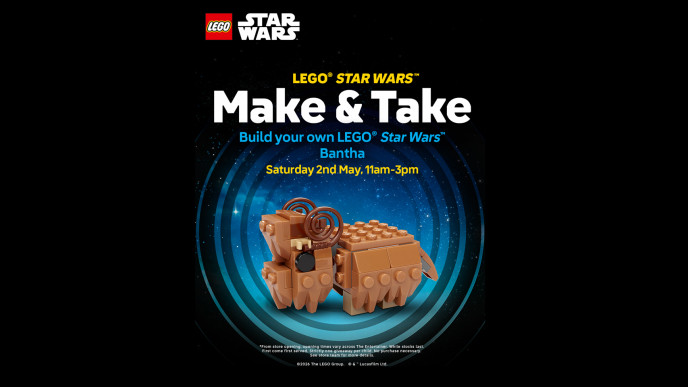 FREE LEGO Star Wars Make & Take Event in The Entertainer Stores 2nd May