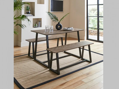 Maven 4 Seater Dining Table & Bench Set