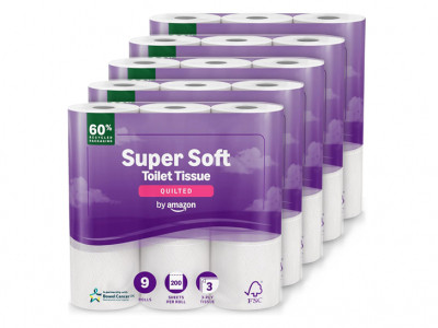 by Amazon Toilet Tissue, 45 Rolls £16.40
