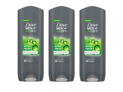 Dove Men Hair, Face & Body Wash 3 for £4.10
