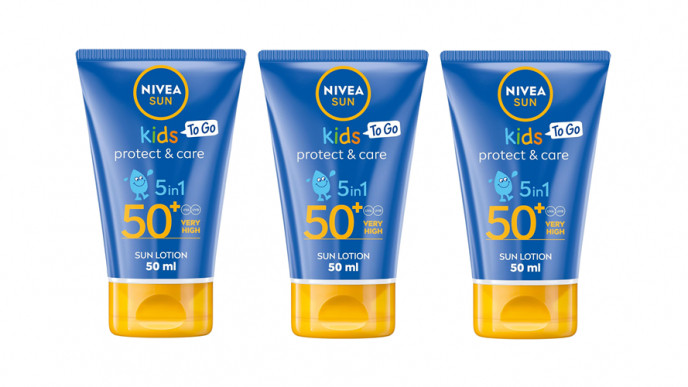 NIVEA Sun Kids Protect & Care To Go SPF 50+ Lotion (50ml) 3 for £6.80 @ Amazon
