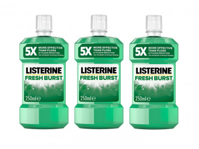 Listerine Fresh Burst Mouthwash 3 for £3.24