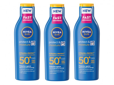 NIVEA Sun Lotion SPF 50+ 200 ml 3 for £11.73