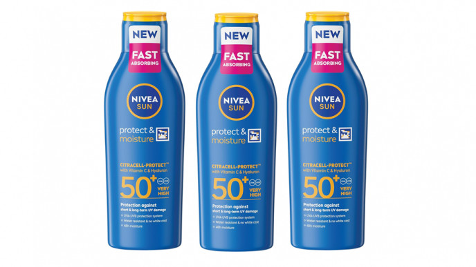 NIVEA SUN Protect & Moisture Sun Lotion SPF 50+ (200 ml) 3 for £11.73 @ Amazon