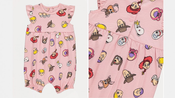 Disney Toy Story Pink Frill Romper £6 @ George at Asda