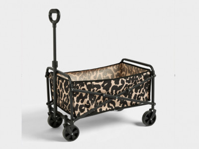 New Leopard Print Foldable Camping Trolley